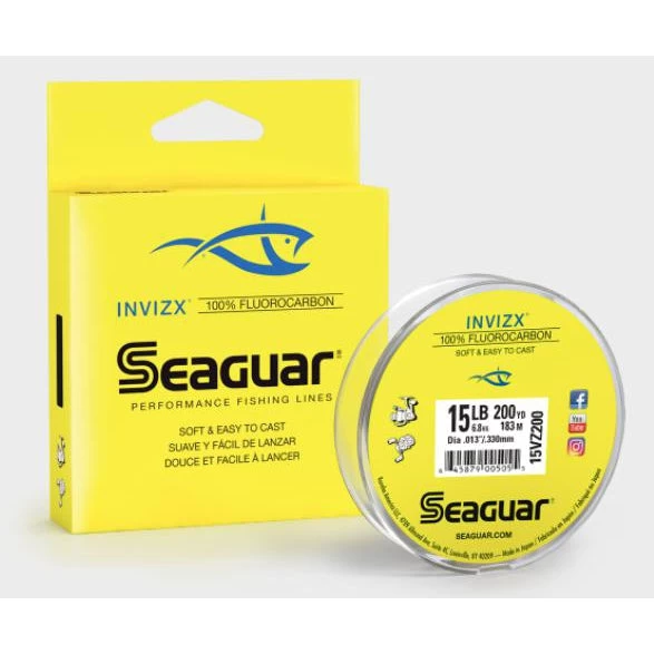 Seaguar Invizx Fluorocarbon Line 200 Yds 3 Seaguar Invizx Fluorocarbon Line 200 Yds