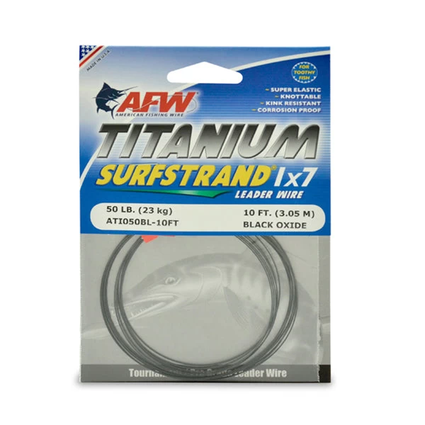 AFW Titanium Bare SurfStrand 1x7 Wire Leader 3 AFW Titanium Bare SurfStrand 1x7 Wire Leader